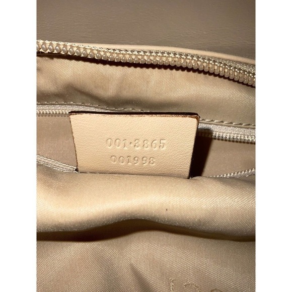 Gucci Vintage Bamboo Leather Baguette Beige Shoulder Bag - Picture 10 of 16